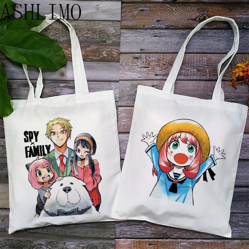 SPY FAMILY Canvas Bag 日本动漫印花学生大容量手提单肩帆布包