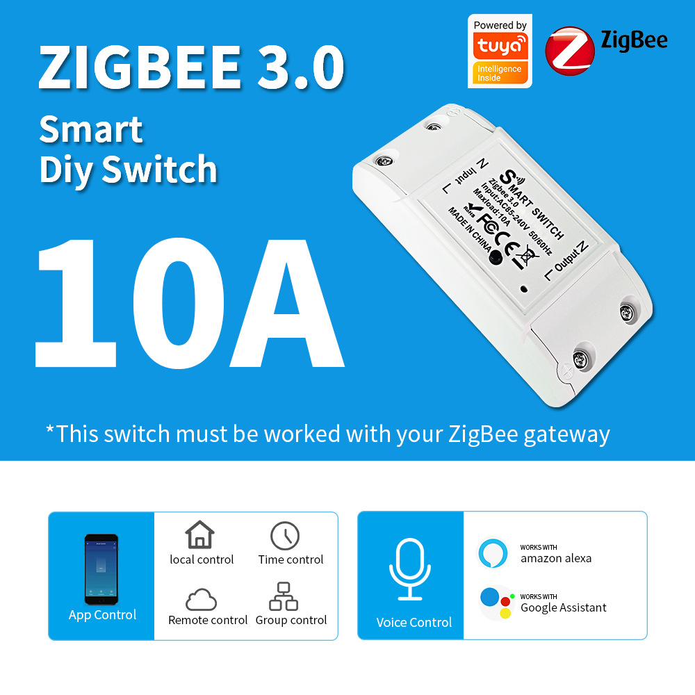 Tuya ZigBee switch smart switch mobile phone APP voice remote control timing switch scene linkage