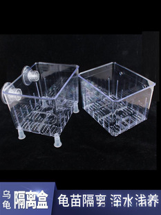 Turtle Isolation Box Hair Color Box Acrylic Turtle Suspended Fish Tank Aquarium Transparent Turtle Isolation Box