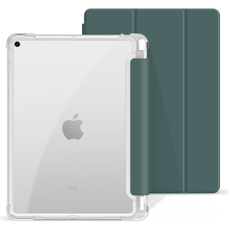 Aplicable para iPad7 5 generación triple plegable hibernación TPU bolígrafo estuche todo incluido A16 / pro11 estuche de placa plana