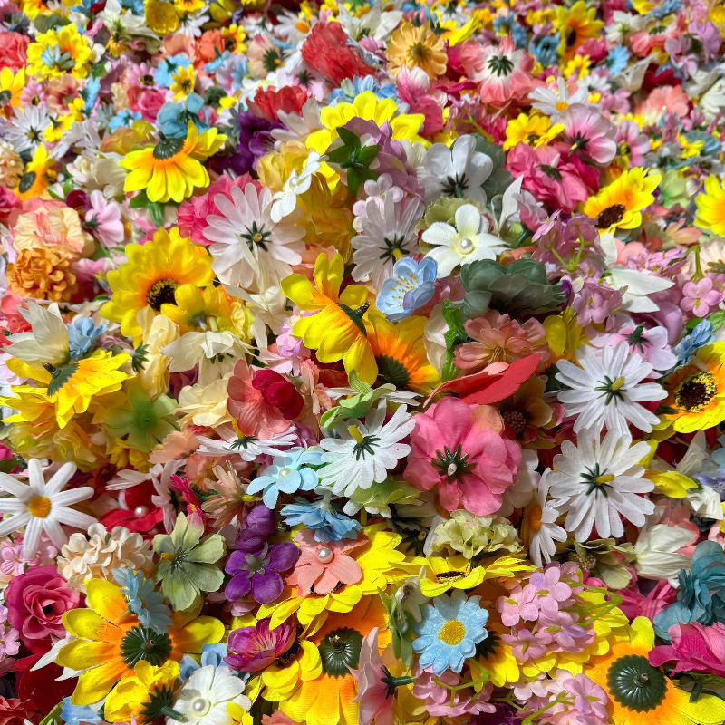 Randomly mixed 20 flowers/includes 15 meters of cord