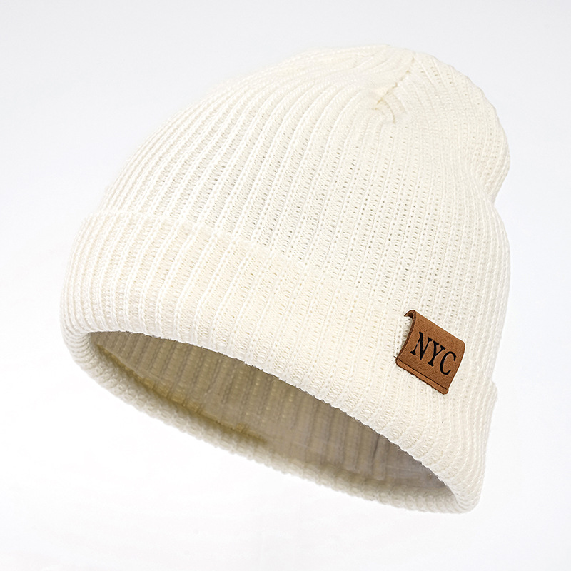 Unisex-AccessoiresAlles in einem gestrickten Beanie-Stil aus Leder mit schlichten Wollmützen_voghion.com