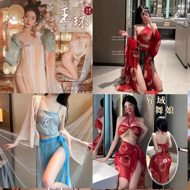 National fashion sexy lingerie pure desire sexy dance girl bed temptation uniform Hanfu tube top bellyband free off suit combination National fashion sexy lingerie pure desire sexy dance girl bed temptation uniform Hanfu tube top bellyband free off suit combination