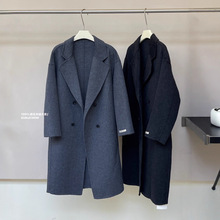 100澳洲羊毛！MY5369韩版知性大气chic手工双面呢大衣 不退不换