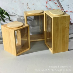 大容量実木茶葉缶コーヒー豆家庭用密封スナックナッツ貯蔵缶スナックナッツ収納缶