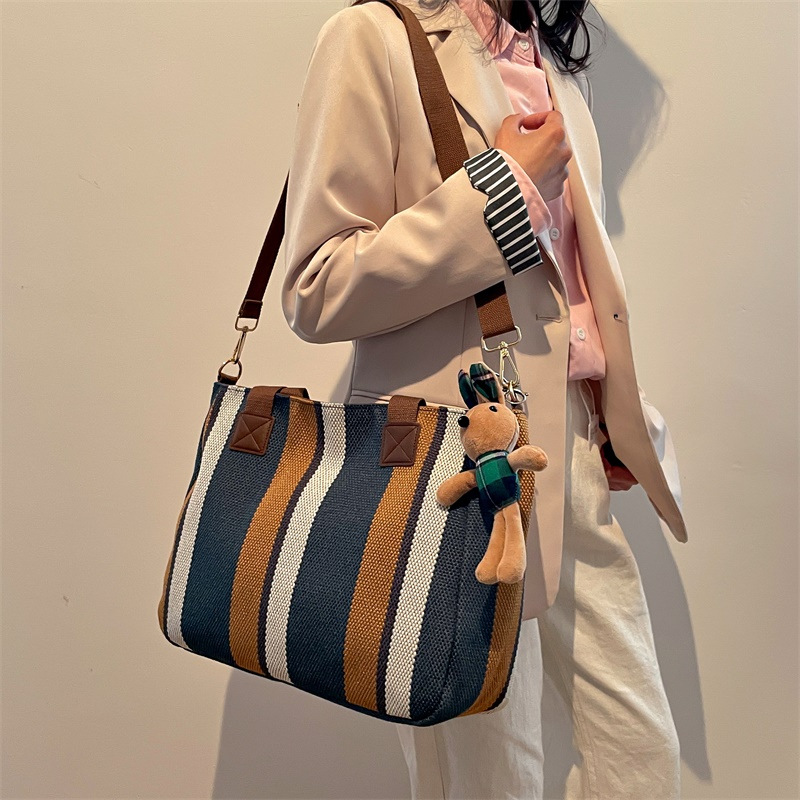 Mori estilo crossbody bolsa de lona de gran capacidad para las mujeres nueva moda diaria todo partido bolsa de hombro clase bolsa de viaje bolsa