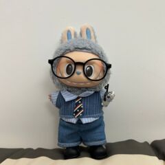 ラブブベビー服英国カレッジスタイル第一、第二、第三世代ラブブ服ビニールブラインドボックスアクセサリー自己嘲笑クマに適しています