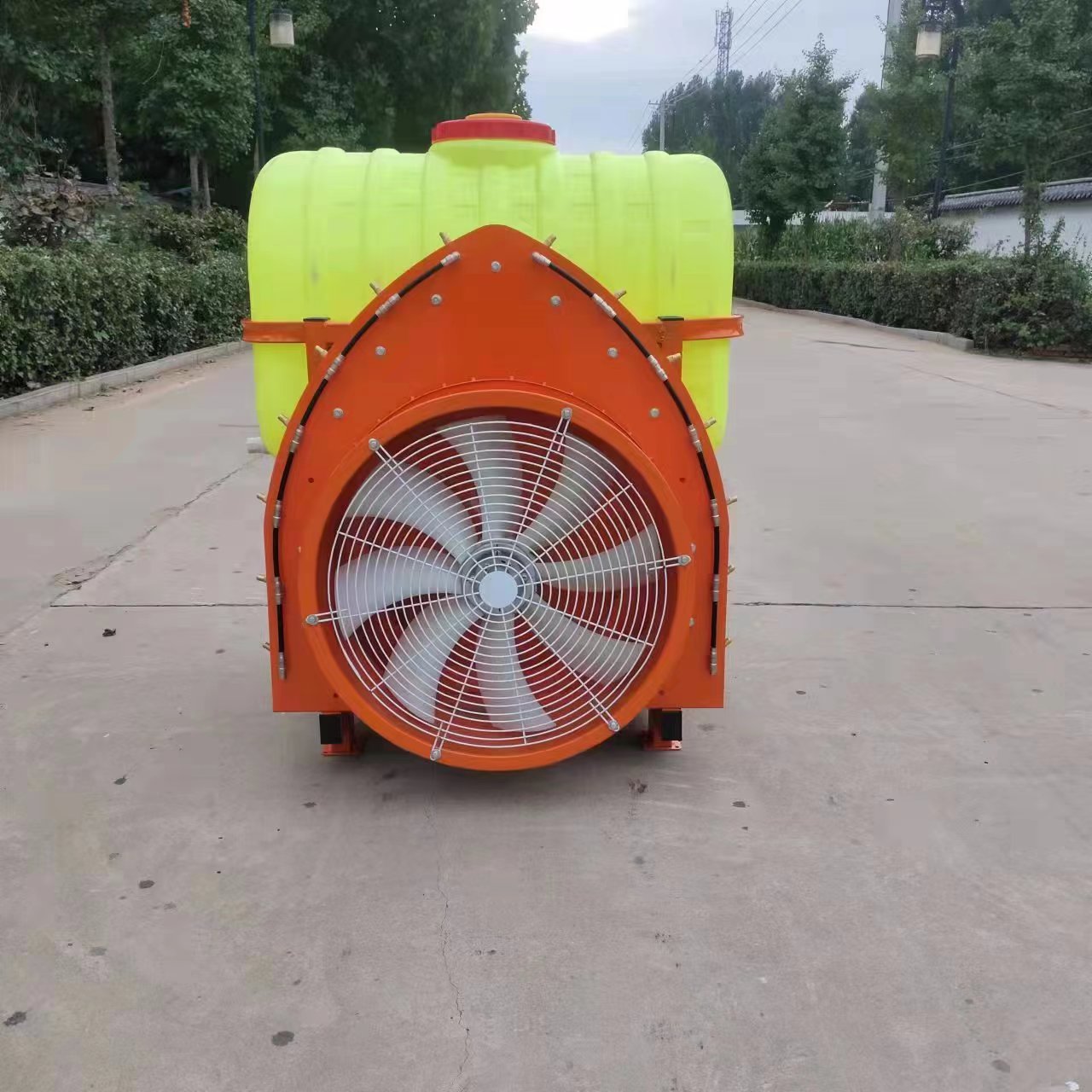 300升牵引式果园打药机 80型风送喷雾器 柱塞泵柴油打药车