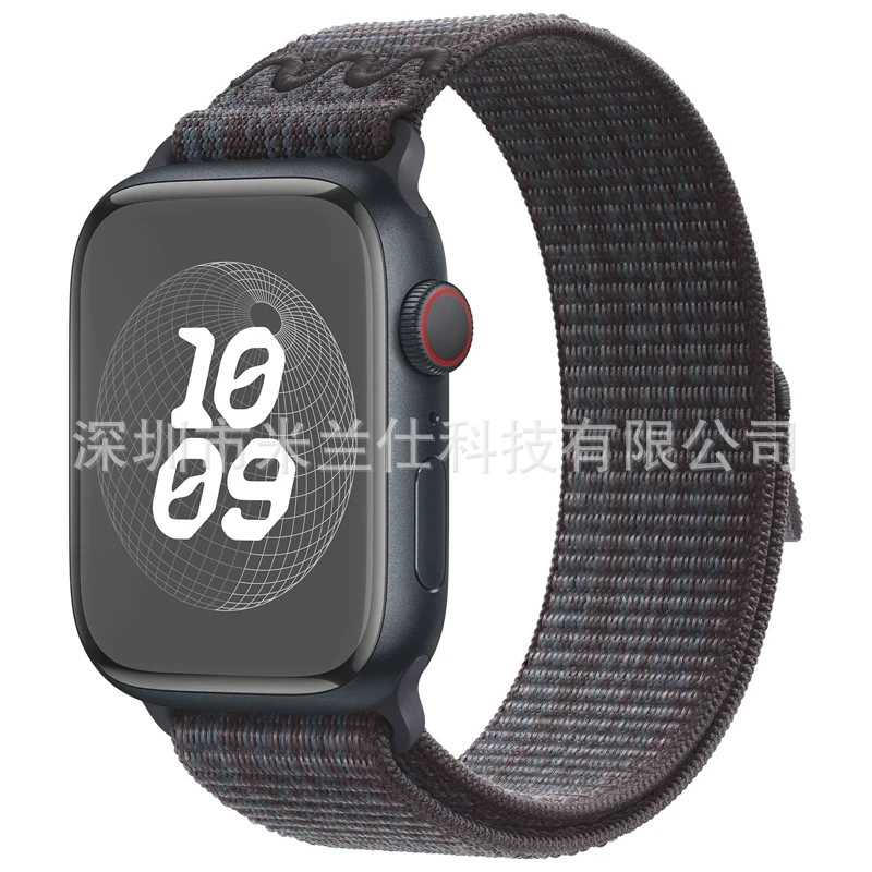 Подходящий ремешок для часов Apple AppleWatch11 iWatch45678910 Nike Nike нейлоновая петля ремешок