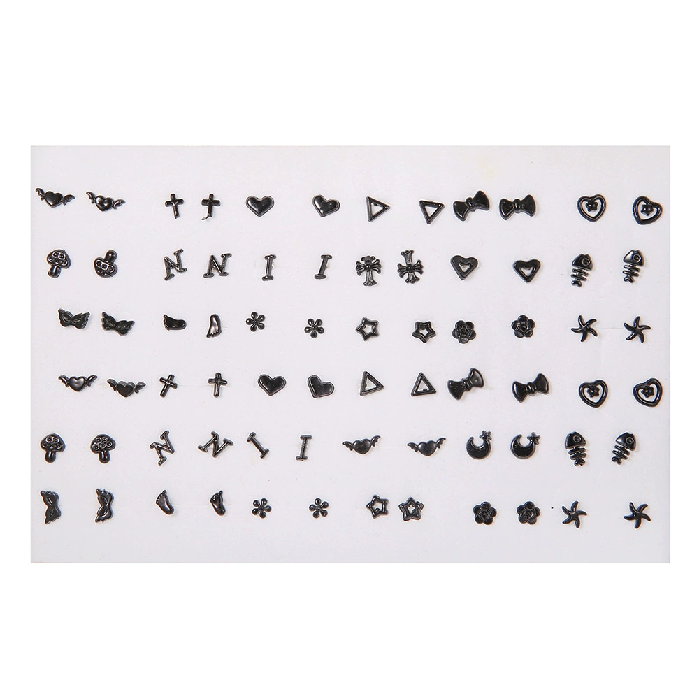 Д Earrings, fashionable lanyard holder, 100 pair, Korean style, simple and elegant design