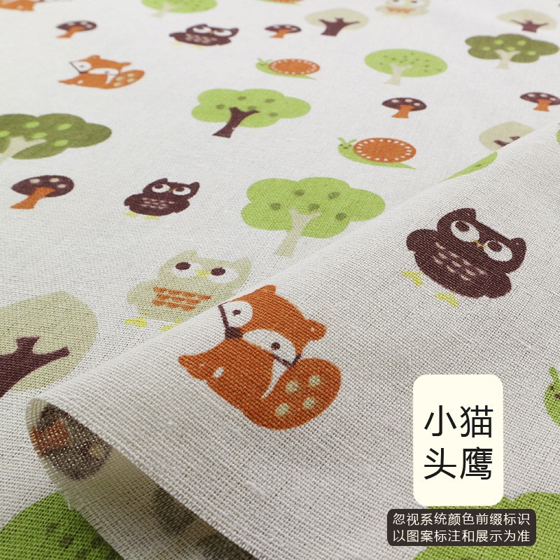 tela de lino de algodón tela de mesa cortina tela de tela de tela sofá tela hecha a mano procesamiento de tela