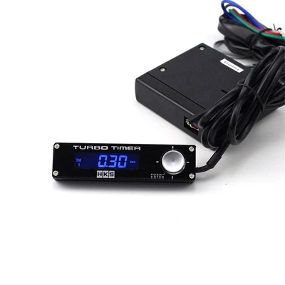 Cross-border hot-selling car universal HKS delayer Turbo flameout delayer Turbo TIMER modification delay (Power supply, ignition system accessories) - hks-blue-light