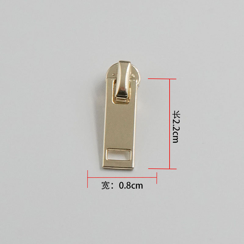 批发金属拉链头 3号拉链头浅金拉头拉片箱包拉链拉扣头5号拉链头|undefined
