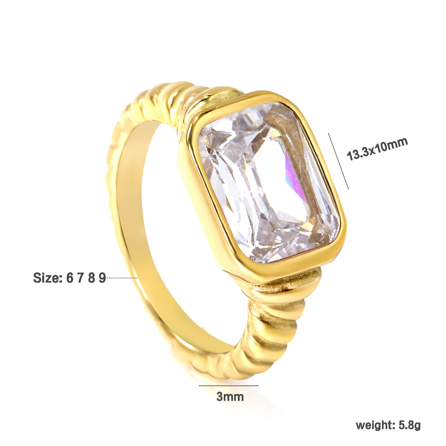 White Diamond Gold RI1461A
