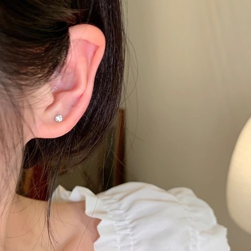 Cross-border hot style versatile zircon earring set for women, light luxury, high-end, temperament, earrings, exquisite earrings and earrings