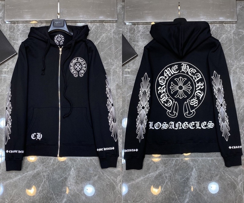 25ss正确版Chrome Hearts 克罗伈十字架连帽卫衣百搭潮流时尚批发|undefined
