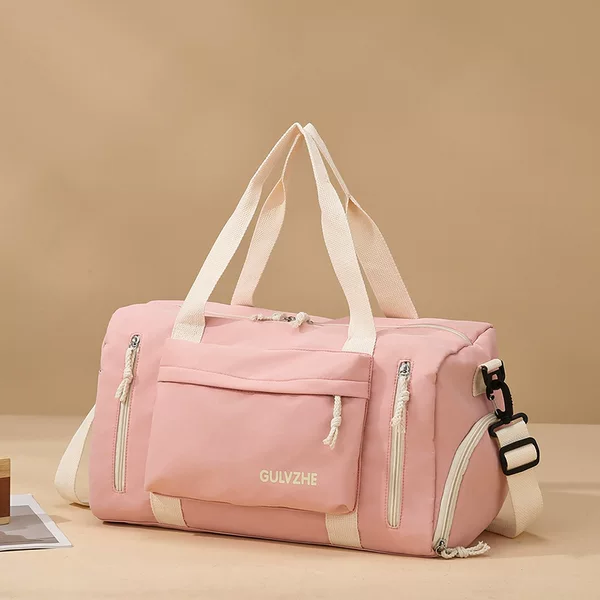 New Large-Capacity Portable Travel Bag for Women, Wet and Dry Separation Fitness Bag, Swimming Diagonal Sports Bag, Student Luggage Bag