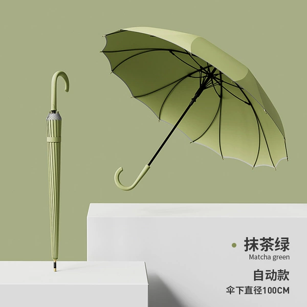 58.5*8 one piece YN straight umbrella impact cloth fabric--Matcha green