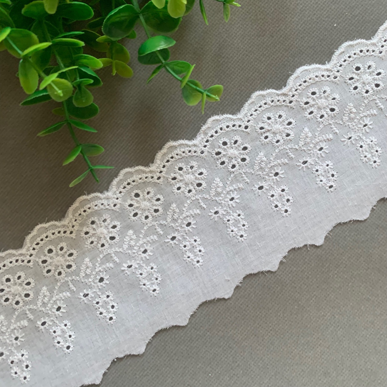 7.5厘新款甜美棉布条码刺绣花边 百搭洛丽塔DIY童装娃衣领辅料