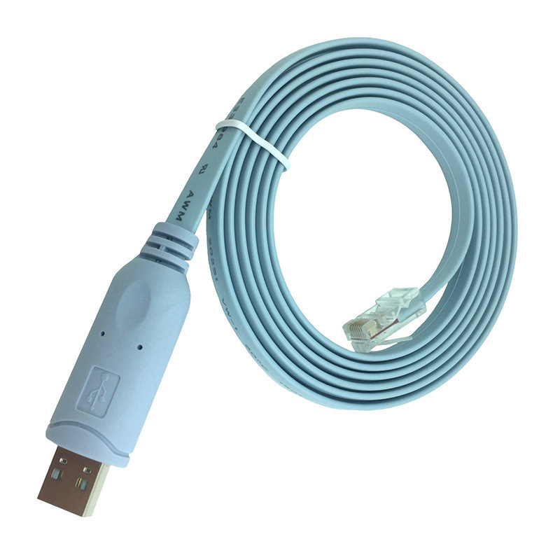 Console Cable USB to Rj45 Serial Port Debugging Cable Cisco Switch Configuration Cable Ft232 Industrial Grade 1.8m Console Cable USB to Rj45 Serial Port Debugging Cable Cisco Switch Configuration Cable Ft232 Industrial Grade 1.8m
