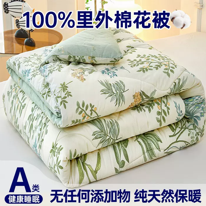 批发100里外全棉新疆棉花被春秋被冬被学生宿舍单人双人被芯被褥