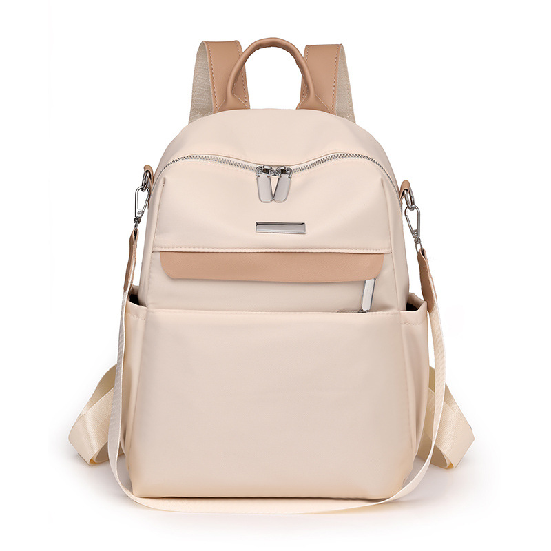 Bolsos mujer 2023 nueva mochila casual para mujer de nailon tendencia de moda mochila de viaje de color de contraste multifuncional