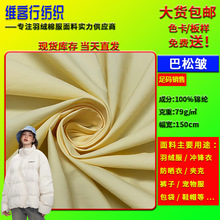 40D空变皱塔丝隆 高档羽绒服防晒冲锋衣面料肌理感山本阔腿裤布料