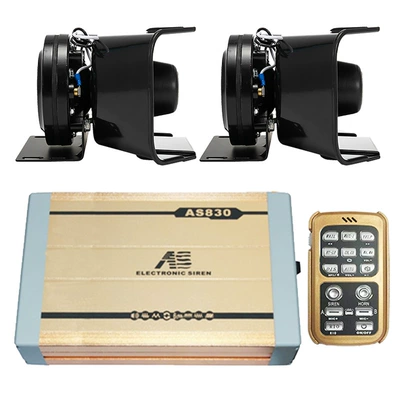 Car horn/tweeter siren, car loudspeaker, high-pitched - as830kg-main-unit-black-falcon-speaker-set-12v