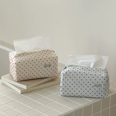 Nordic-style polka dot tissue Car tissue box/set