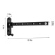 Black clothes drying pole-clothes rail