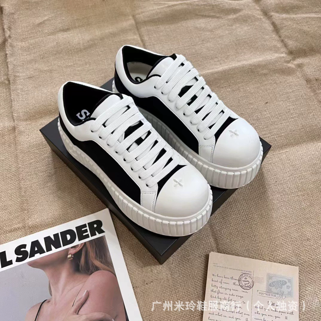 Кроссовки SM-KK Cross Flower Wandering Thick Sole с увеличенной резиновой подошвой, мягкий отскок, повседневные, украшаемые устойчивые к износу канвасовые ботинки