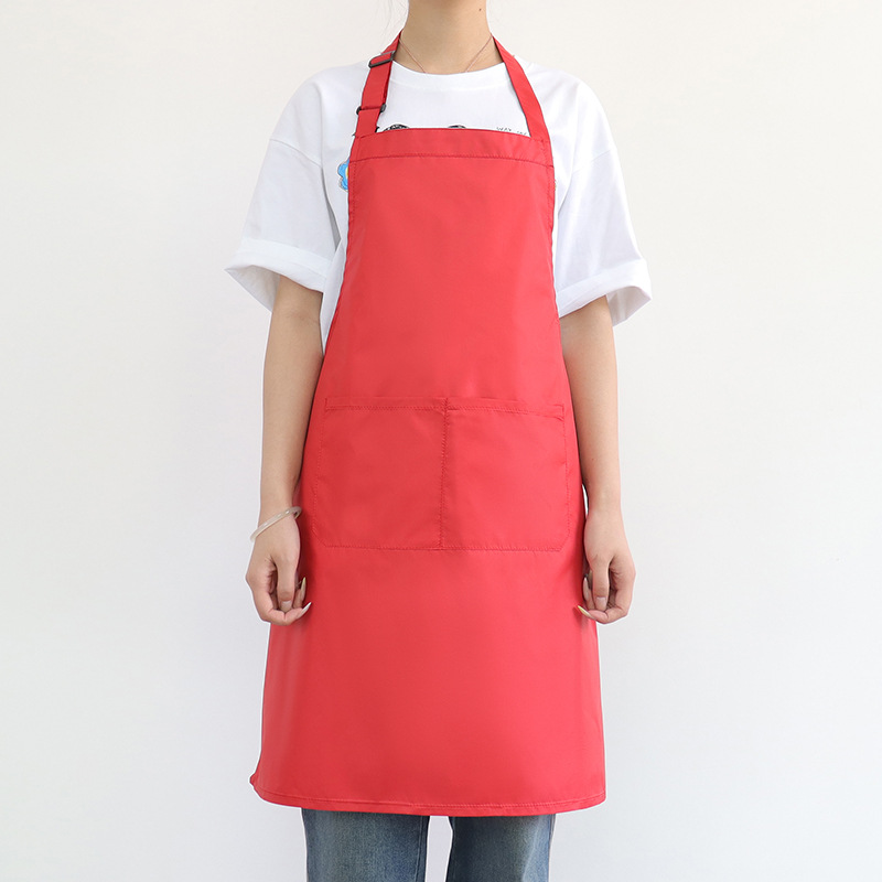 Nuevo delantal impermeable transfronterizo logotipo personalizado ajustable cocina doméstica lavaplatos panadería delantal de ropa de trabajo