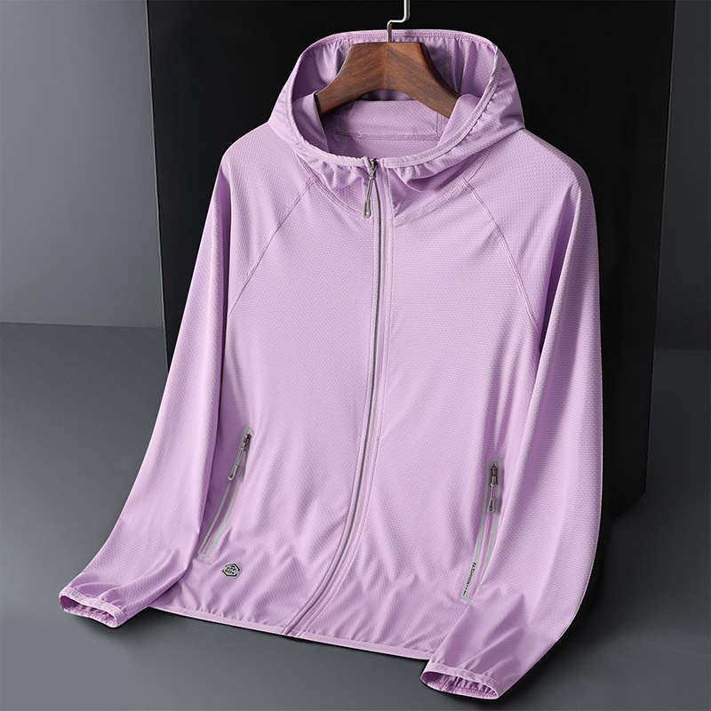 男性とカップルのための工場直販日焼け止め服夏薄い通気性抗 UV アイスシルク釣り日焼け止め服超薄型アウター|undefined