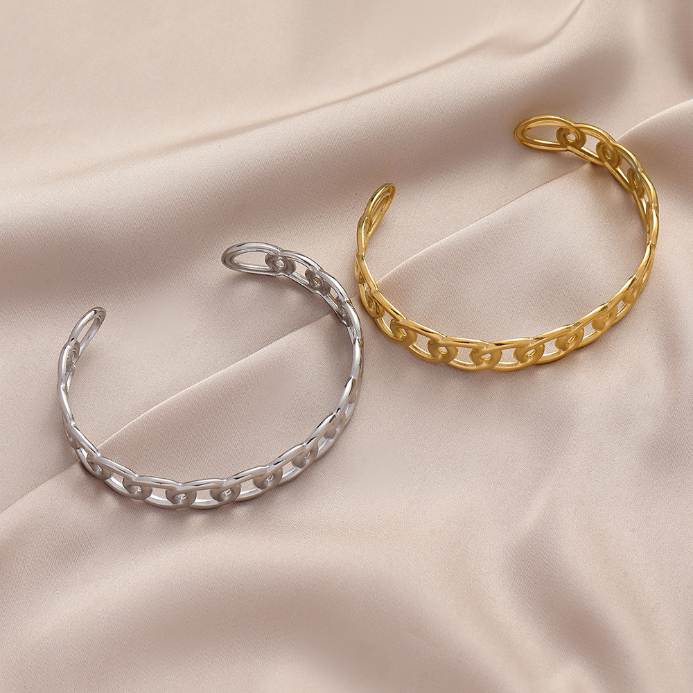 12g Weight Bangle Classification 1 Piece Quantity Daily Occasion Stainless Steel Material Geometric, Eye Pattern Unisex Gender Plating Design Simple Style Style Geometric Eye Stainless Steel Simple Style Bangle 3