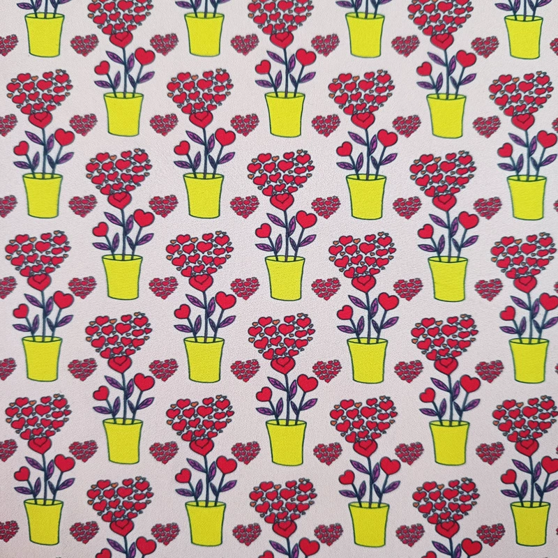 Amazon Valentine's Day Handmade cloth head cloth group DIY patchwork love plaid letter digital printing fabric