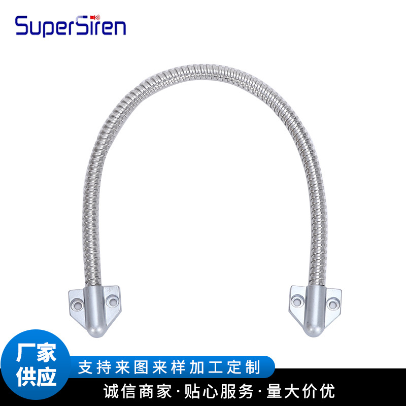 厂家现货不锈钢门禁过线器 锌合金走线管 门窗防夹护线软管