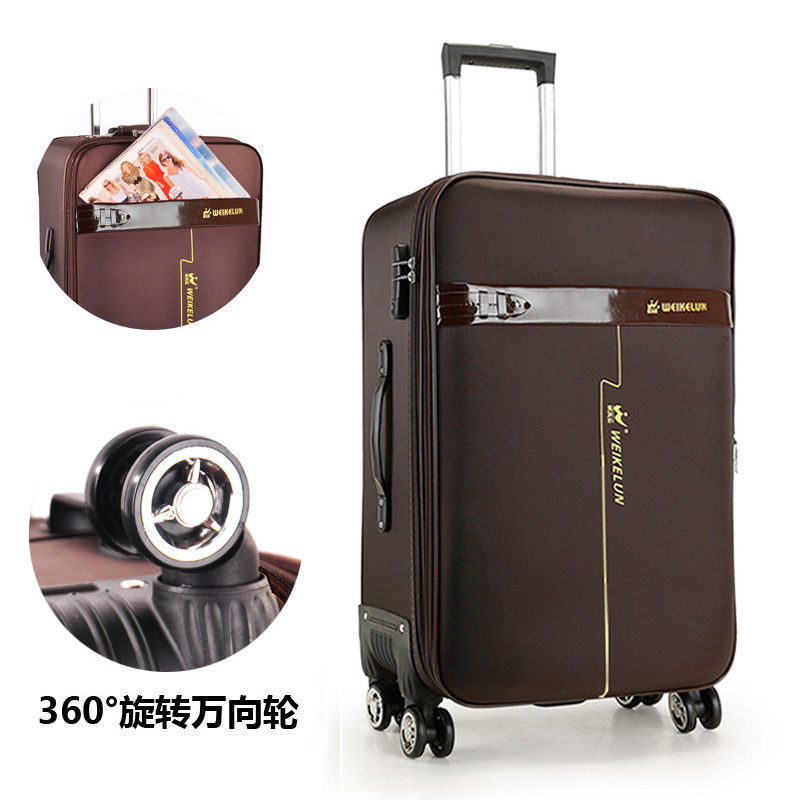 Método de maleta de viaje Oxford Bra-bar, maleta de moda para hombres y mujeres, maleta de estilo coreano, lienzo, caja de código, maleta de cuero.