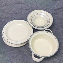 陶瓷餐具套装北欧风釉下彩高颜值碗碟米饭碗高颜值汤面碗菜盘子