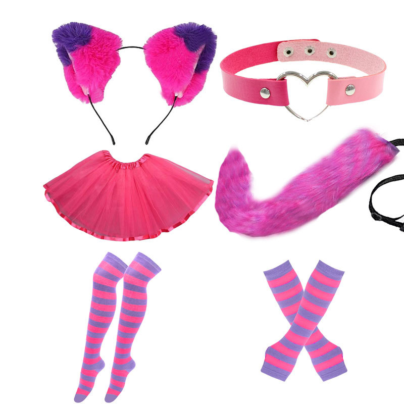 보라색 6 피스 (스커트)