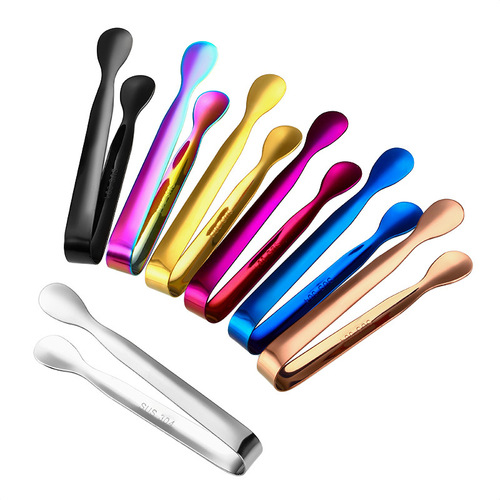 304 stainless steel burr-free ice clip ice tongs thickened clip bar supplies mini ice clip