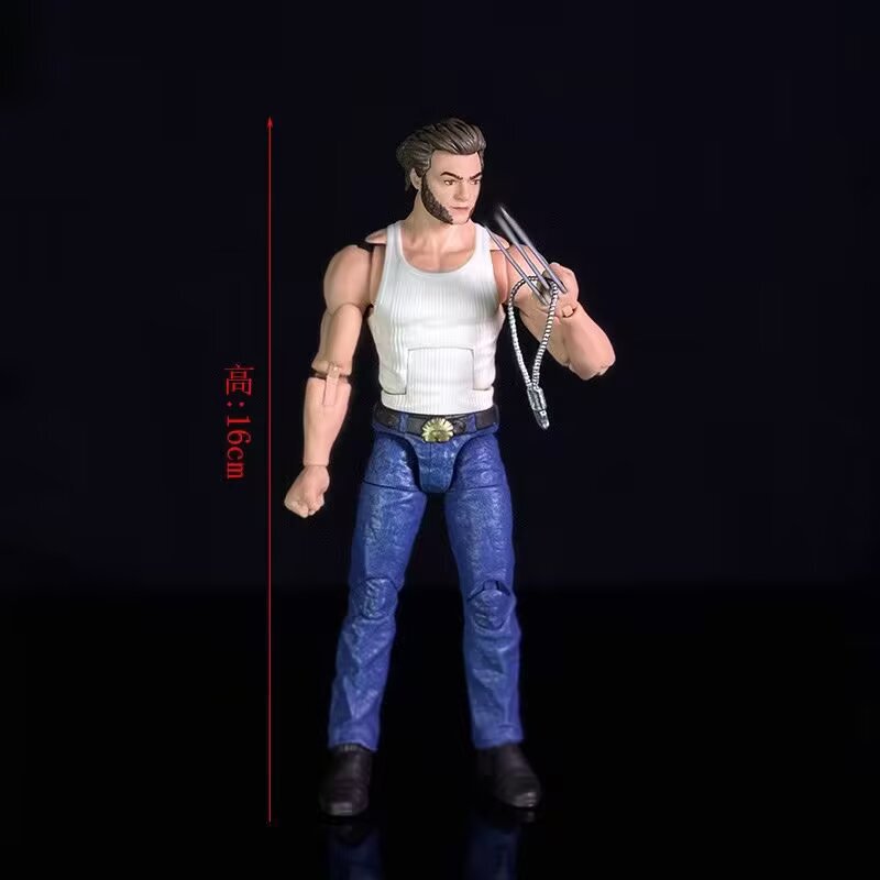 (One Piece Minimum Order) Domestic Wolverine Unicorn Deadpool White Vest Wolverine Uncle Action Figure