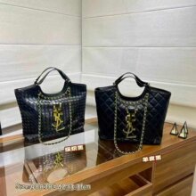YLS大容量菱格绣线包包女新款链条单肩腋下包轻奢外出斜挎托特包