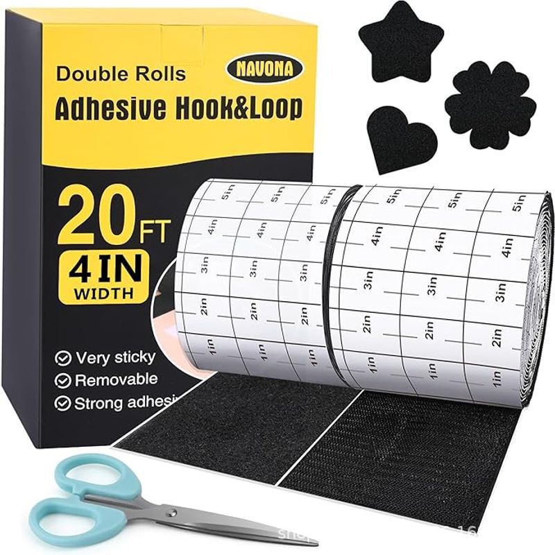 Source Factory Offers Heavy-Duty Hook and Loop Tape, Adhesive-Backed, Carpet Anti-Slip Carpet Grippers, Sofa Cushions