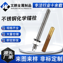 厂家批发304不锈钢化学螺丝锚栓幕墙定型锚固螺栓光伏倒锥配