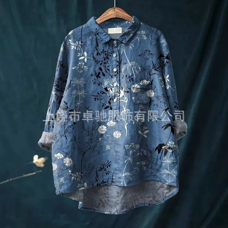 2025爆款夏季女装新款亚马逊速卖通宽松印花圆领休闲大码女装T恤