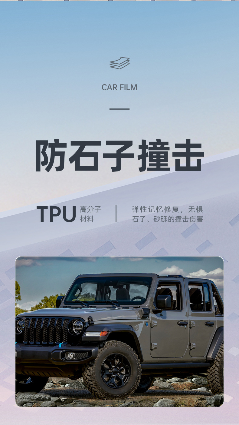 Tpu Invisible Car Cover, Car Paint Protection Film, Ppf, Self-Recovering, Anti-Scratch, Anti-Yellowing, Anti-Dirt, Transparent Protective Film