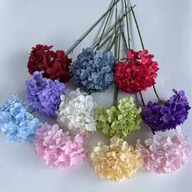 72片单枝绣球仿真花棒棒糖绣球花婚礼堂花墙插花家居装饰陈列摆件