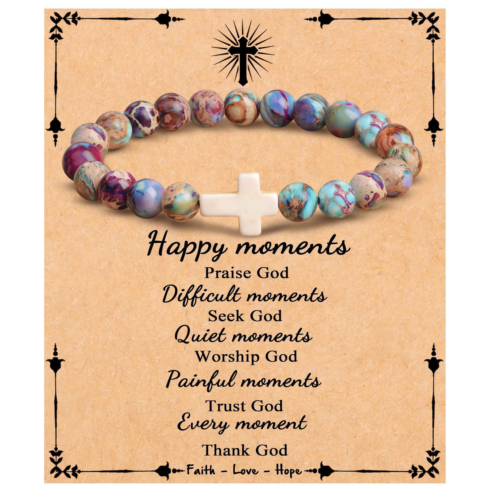 3A 황제 돌 팔찌 기념품 카드