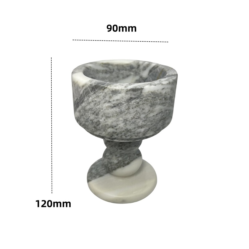 家居天然玉石烛台玉器摆件防风大理石氛围香薰杯蜡烛底座供佛灯|undefined