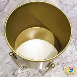 ◈新年蝴蝶兰花盆花器冬青银柳年宵花插花福桶福盆金属金色铁艺盆